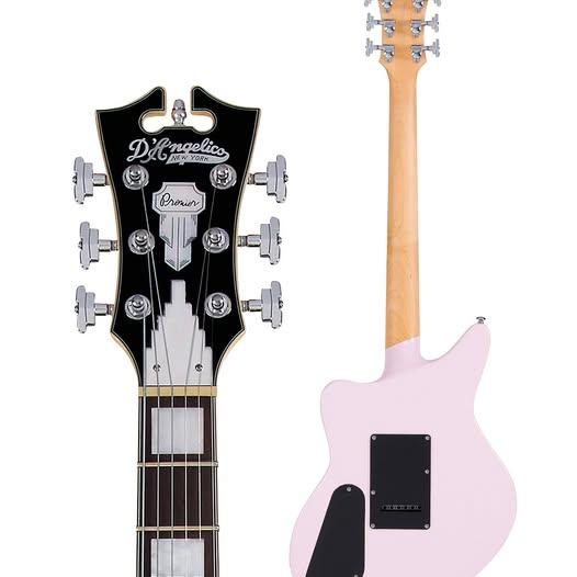 NEW! D'Angelico Premier Series Bedford SH Limited-Edition Electric Guitar With Tremolo Shell Pink