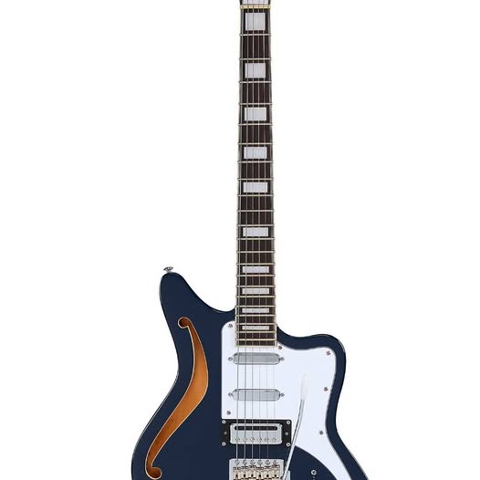 NEW! D'Angelico Premier Series Bedford SH Limited-Edition Electric Guitar With Tremolo Navy Blue