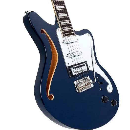 NEW! D'Angelico Premier Series Bedford SH Limited-Edition Electric Guitar With Tremolo Navy Blue