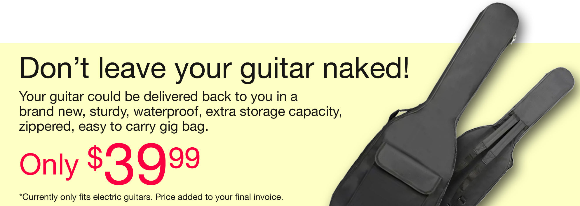Your Guitar Mechanic- Need a gig bag?