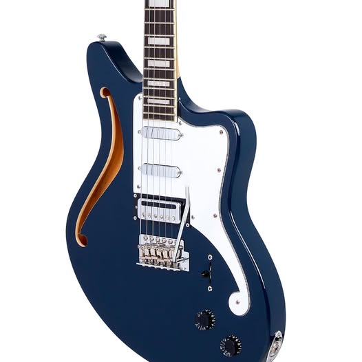 NEW! D'Angelico Premier Series Bedford SH Limited-Edition Electric Guitar With Tremolo Navy Blue