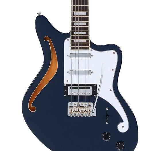 NEW! D'Angelico Premier Series Bedford SH Limited-Edition Electric Guitar With Tremolo Navy Blue